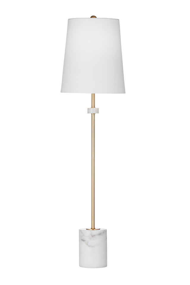 Bassett White/Brass Fairfield Table Lamp