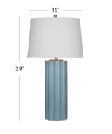 Bassett Blue Shreen Table Lamp