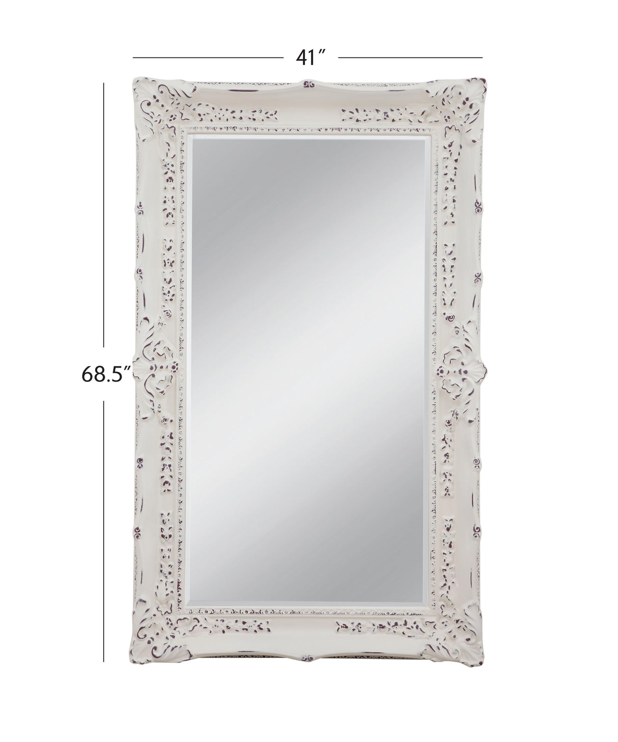 Bassett Ant White Garland Wall Mirror