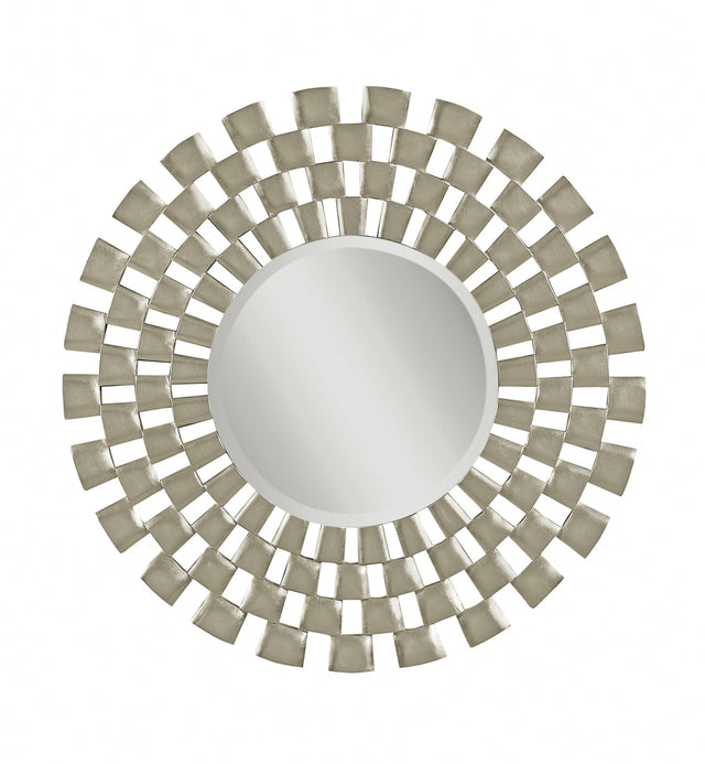 Bassett Silver Leaf Chequers Wall Mirror