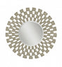Bassett Silver Leaf Chequers Wall Mirror