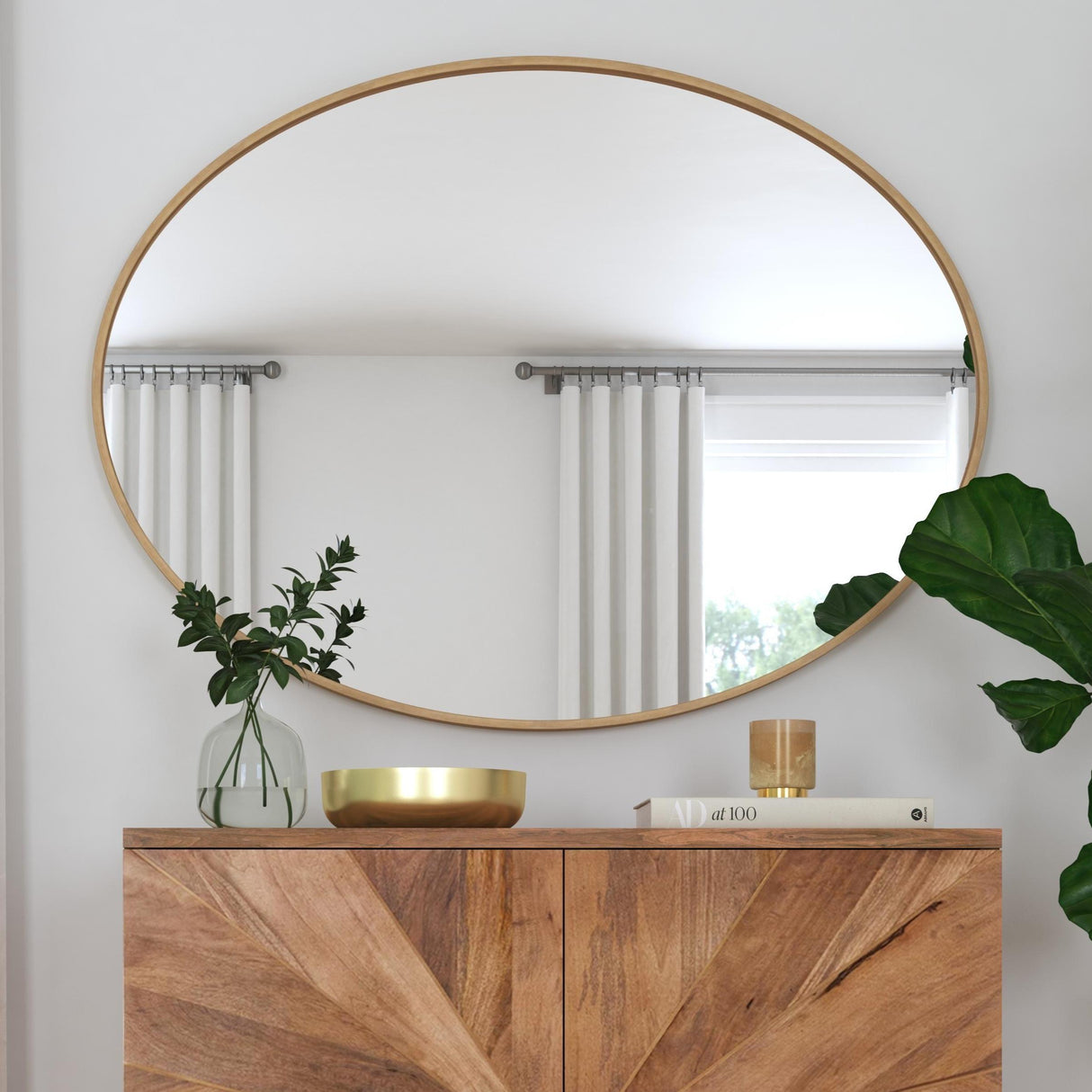 Bassett Gold Brigitte Wall Mirror
