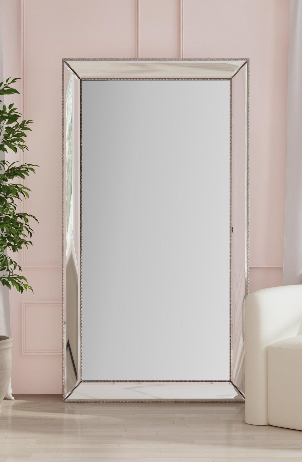 Bassett Silver Ashley Floor Mirror
