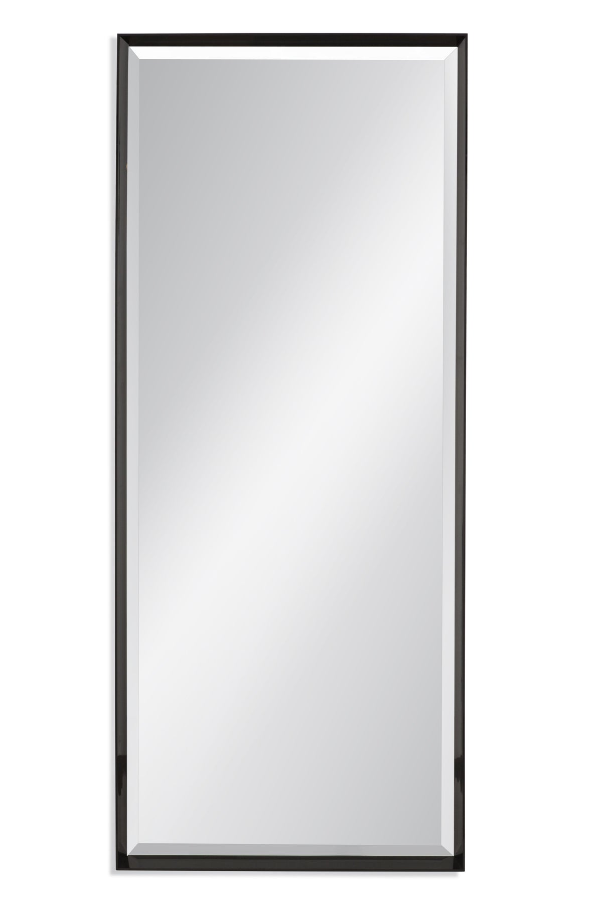 Bassett Black Lacquer Driessen Floor Mirror