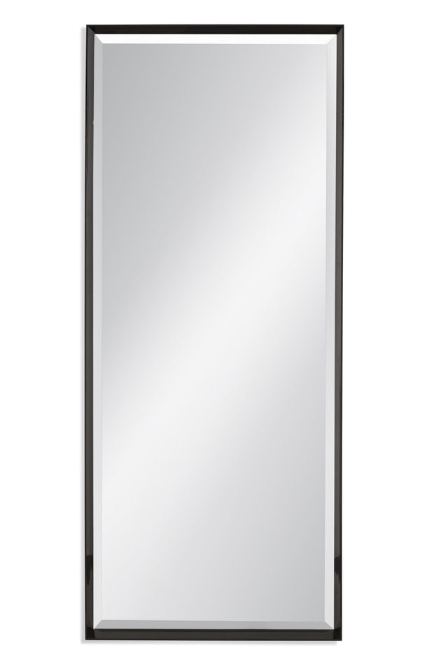 Bassett Black Lacquer Driessen Floor Mirror