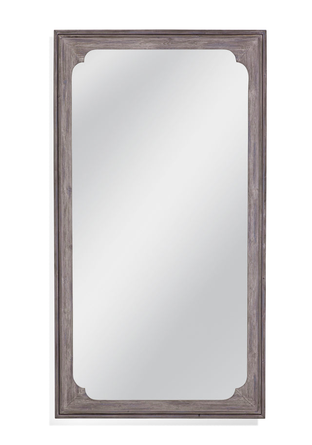 Bassett White Washed Landry Floor Mirror