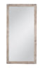 Bassett White with Gold Touch Pangea Floor Mirror