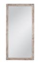 Bassett White with Gold Touch Pangea Floor Mirror