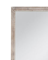 Bassett White with Gold Touch Pangea Floor Mirror