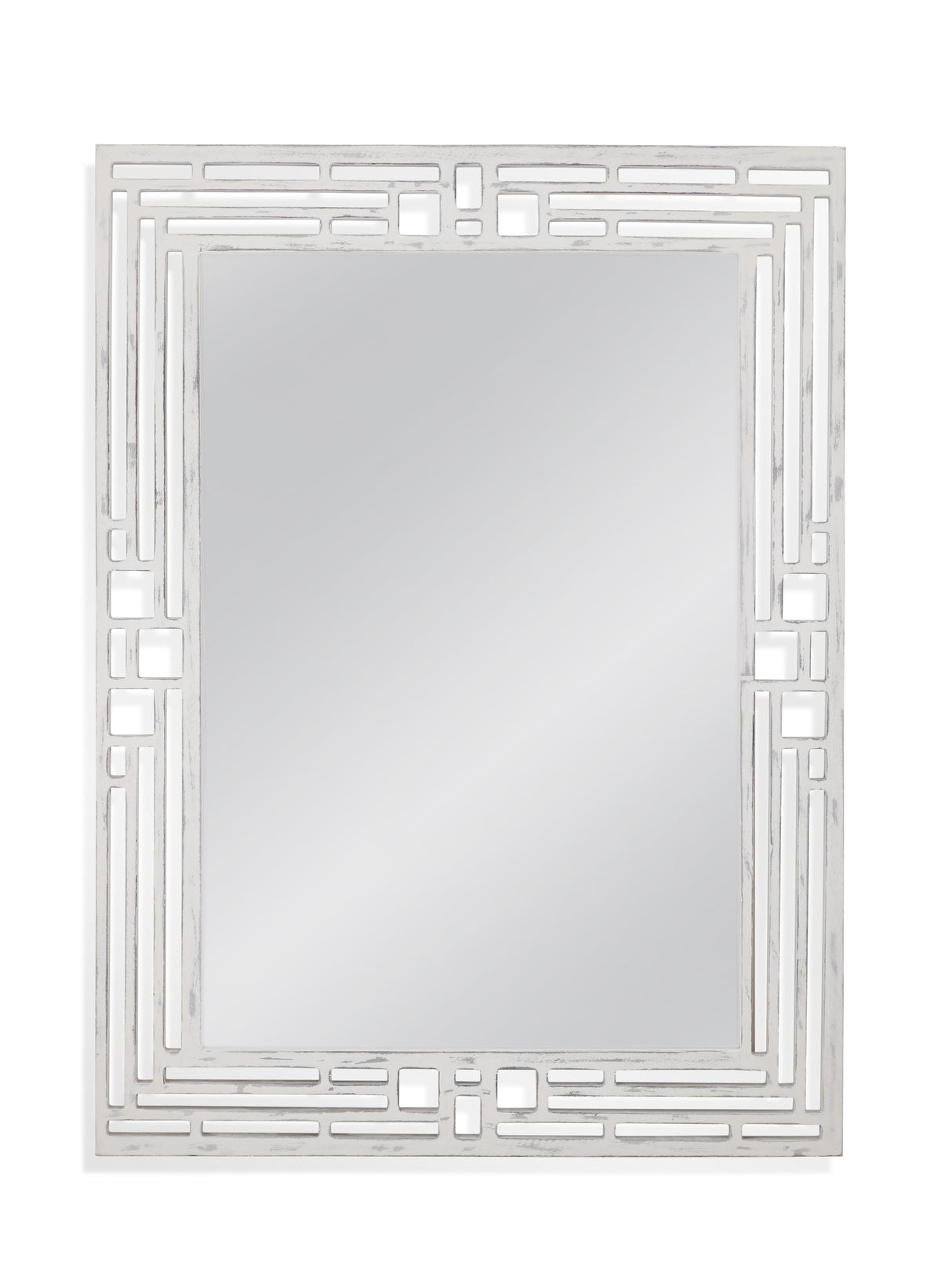 Bassett Weathered White Epsilon Wall Mirror