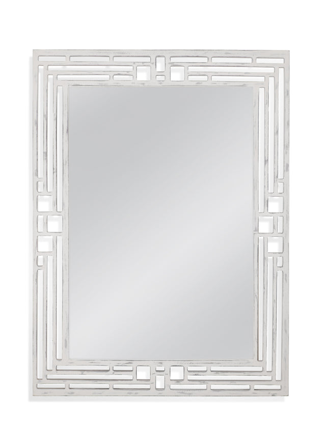 Bassett Weathered White Epsilon Wall Mirror