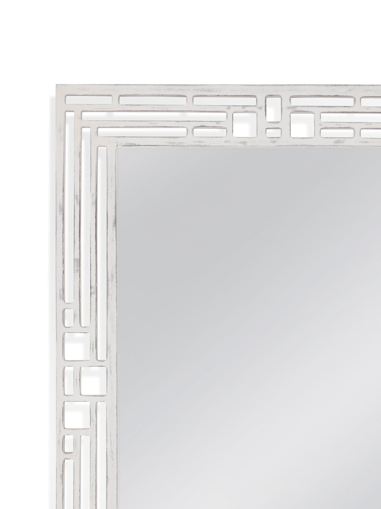 Bassett Weathered White Epsilon Wall Mirror