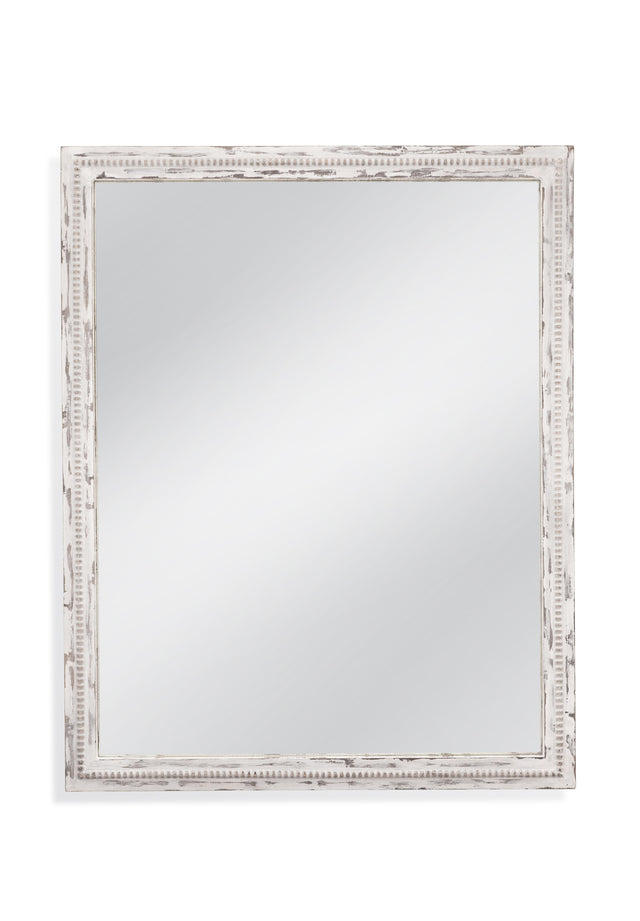Bassett White Antique Tuolumene Wall Mirror