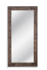 Bassett Weathered Gray Zip Floor Mirror