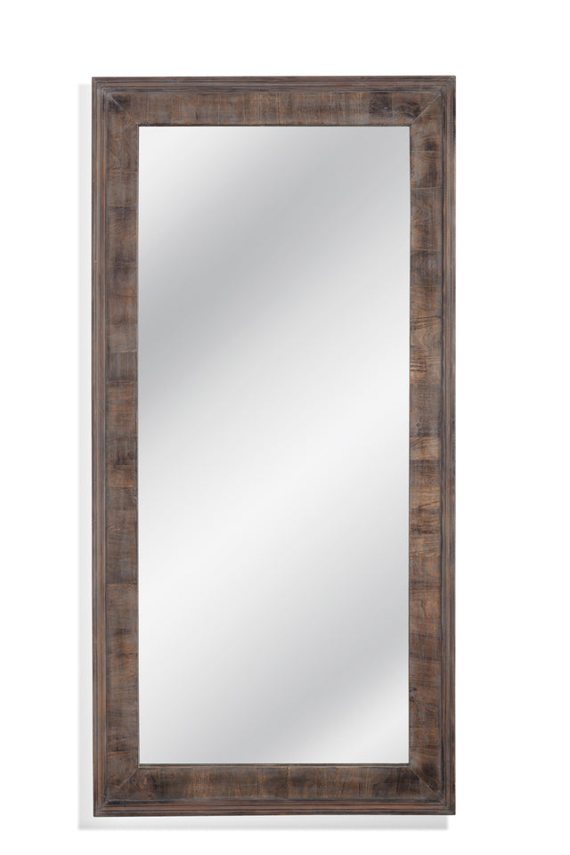 Bassett Weathered Gray Zip Floor Mirror