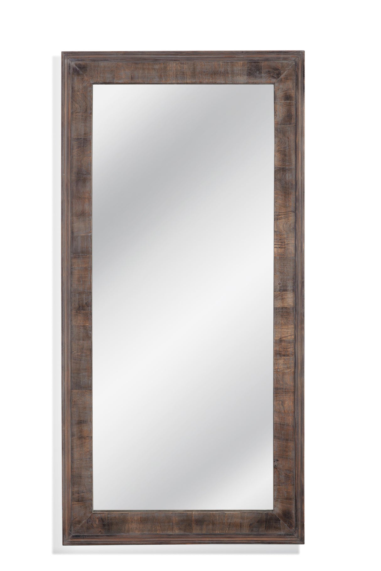 Bassett Weathered Gray Zip Floor Mirror