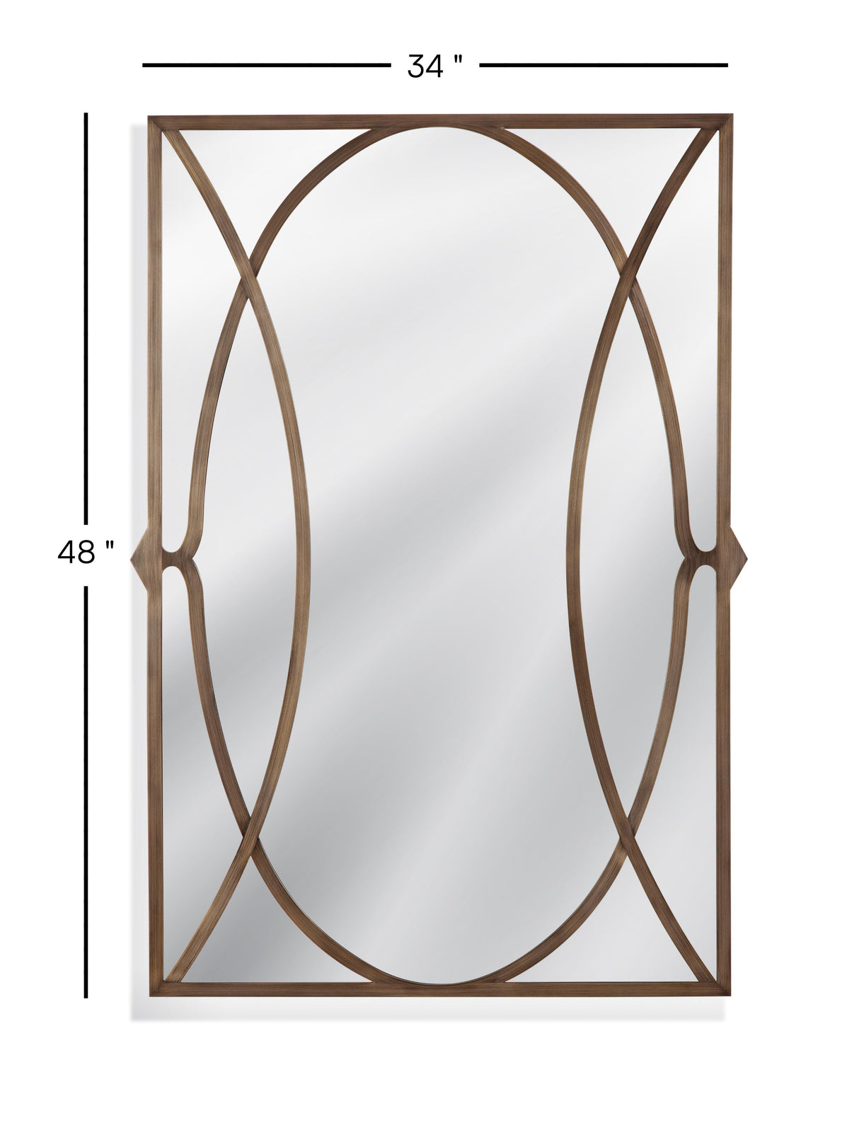 Bassett Bronze Lattice Wall Mirror