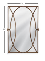 Bassett Bronze Lattice Wall Mirror