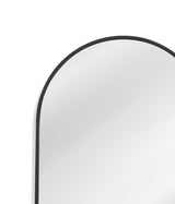 Bassett Matte Black Oval Wall Mirror