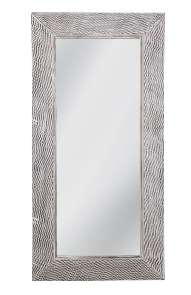 Bassett White-Washed Baker Floor Mirror
