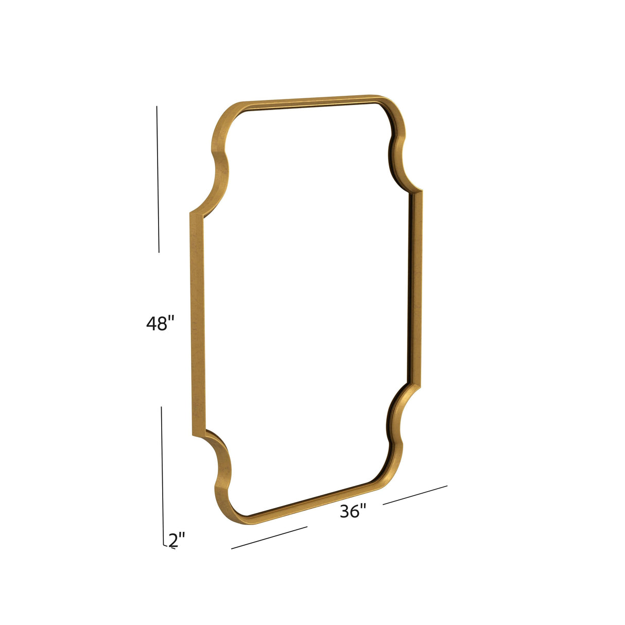 Bassett Gold Leaf Lyenda Wall Mirror