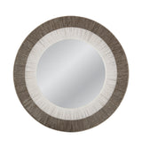 Bassett White/Gray Koree Wall Mirror