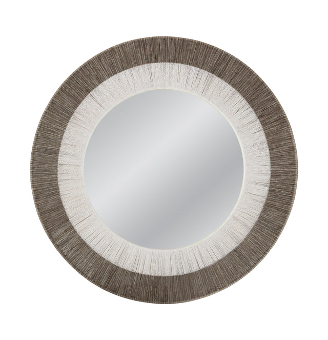 Bassett White/Gray Koree Wall Mirror