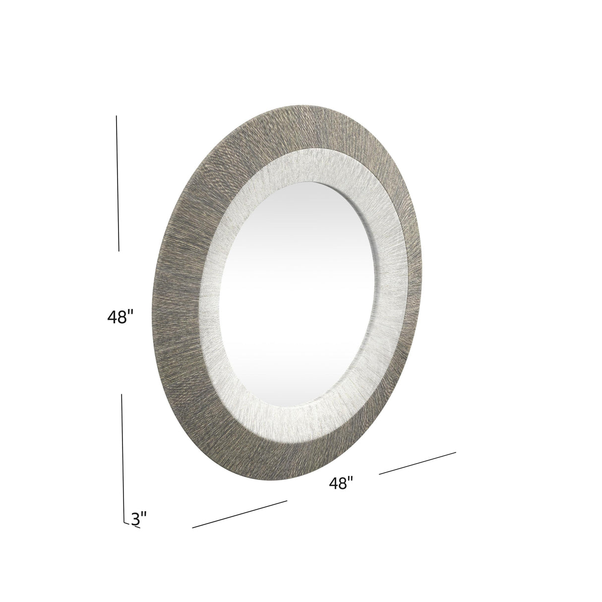 Bassett Gray Koree Wall Mirror
