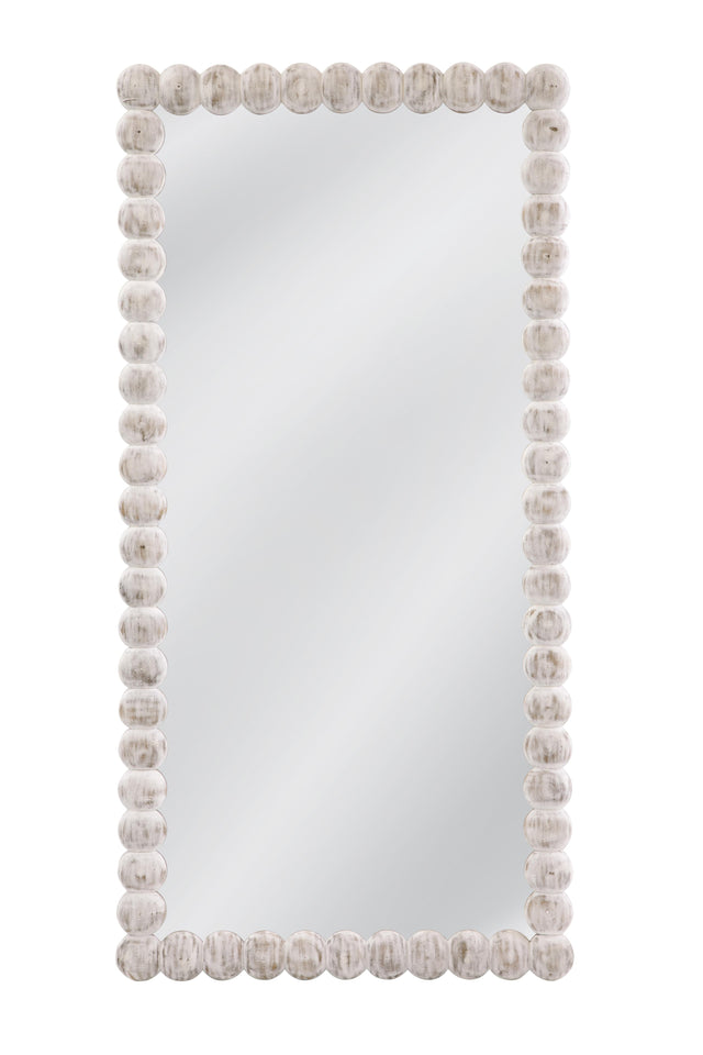 Bassett White Wash Mandith Floor Mirror