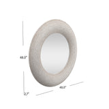 Bassett White Spin Wall Mirror