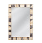 Bassett Gray/Ivory/Brass Cladding Season Wall Mirror