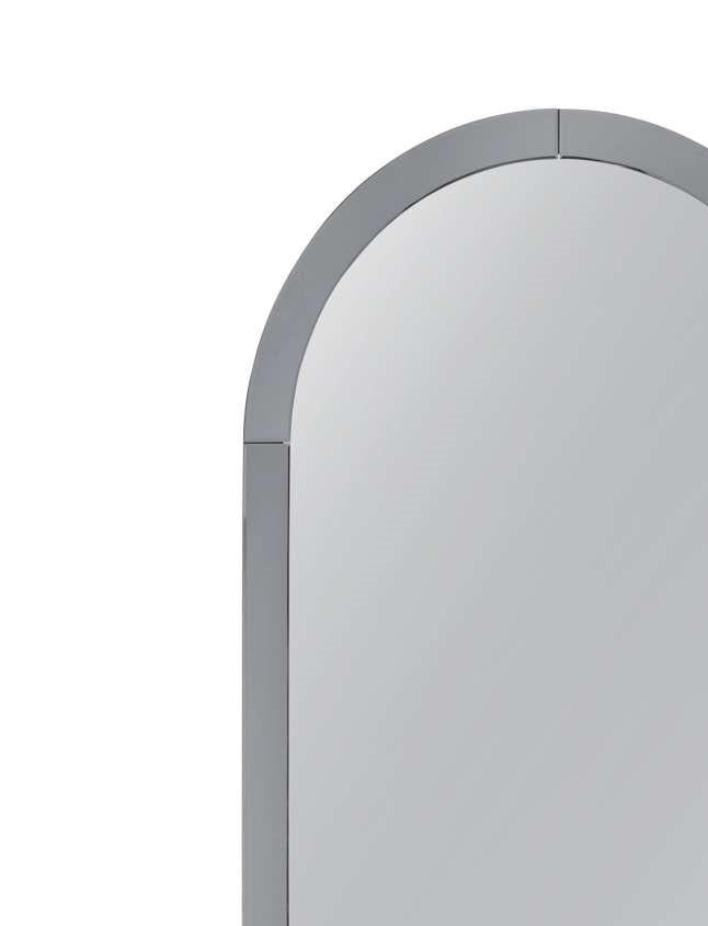 Bassett Smoke/Clear Mirror Tiger Eye Floor Mirror