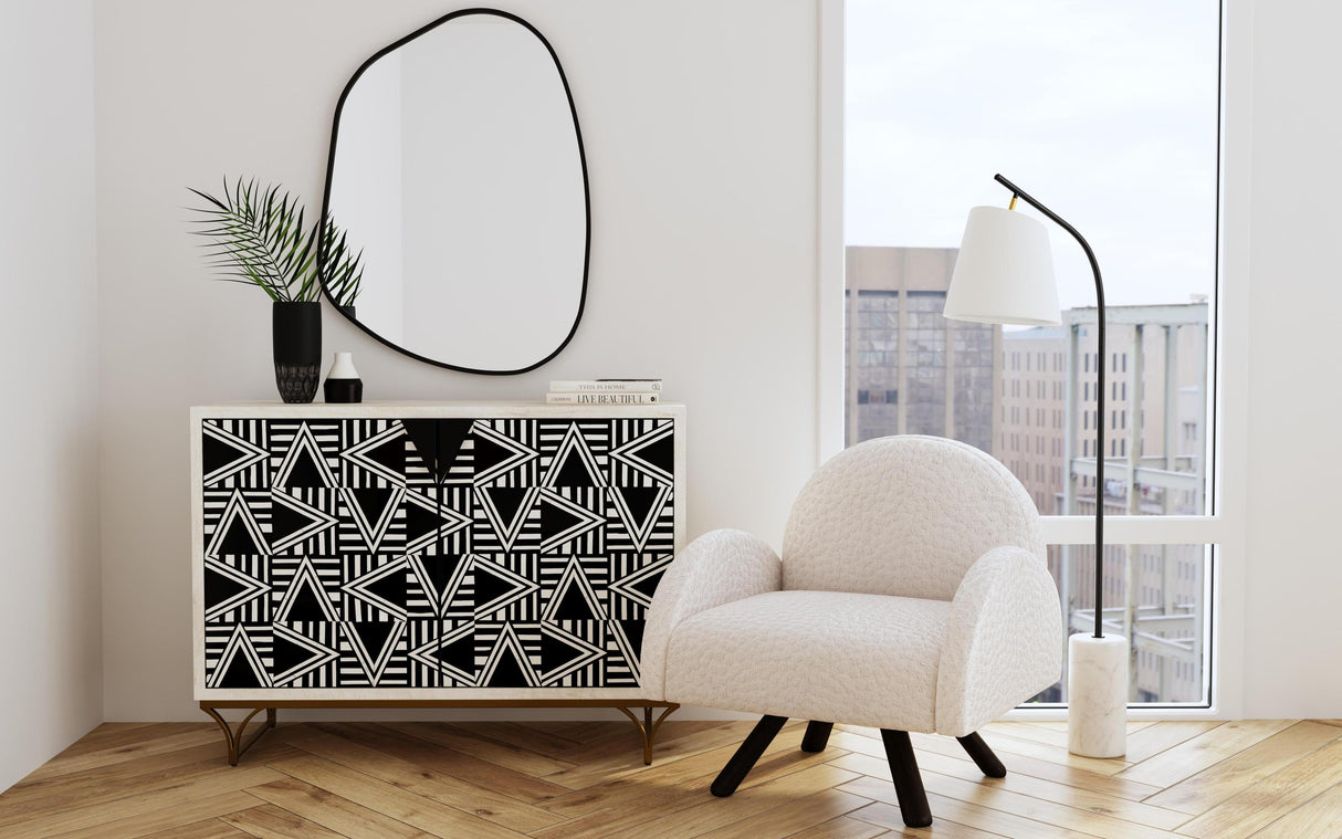 Bassett Natural White Apolline Wall Mirror