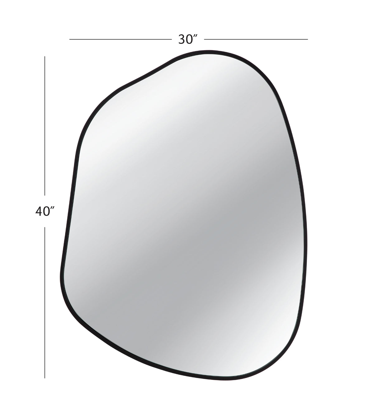 Bassett Black Karaniya Wall Mirror