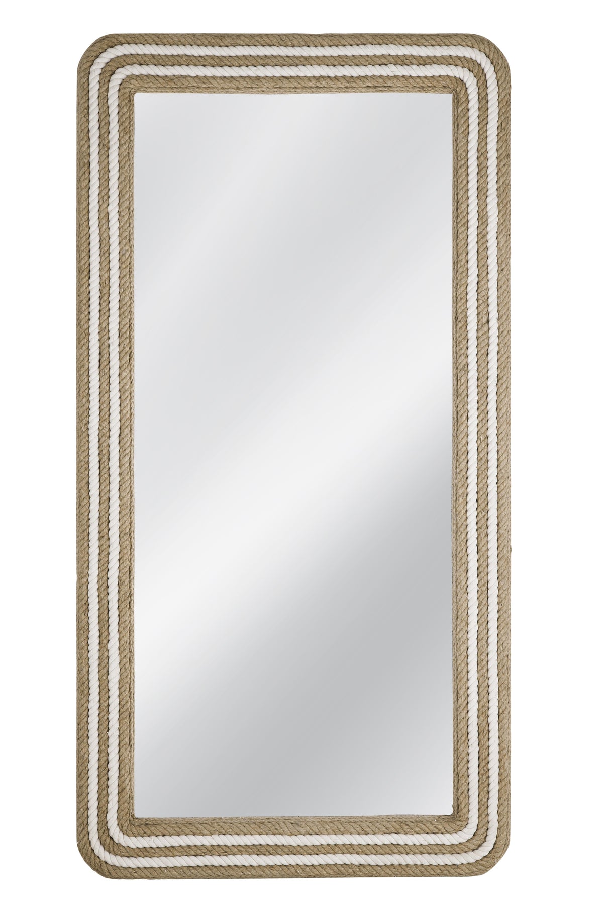 Bassett White / Natural Kiko Floor Mirror