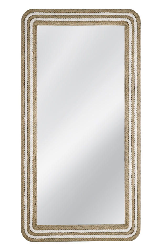 Bassett White / Natural Kiko Floor Mirror