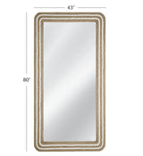 Bassett White / Natural Kiko Floor Mirror