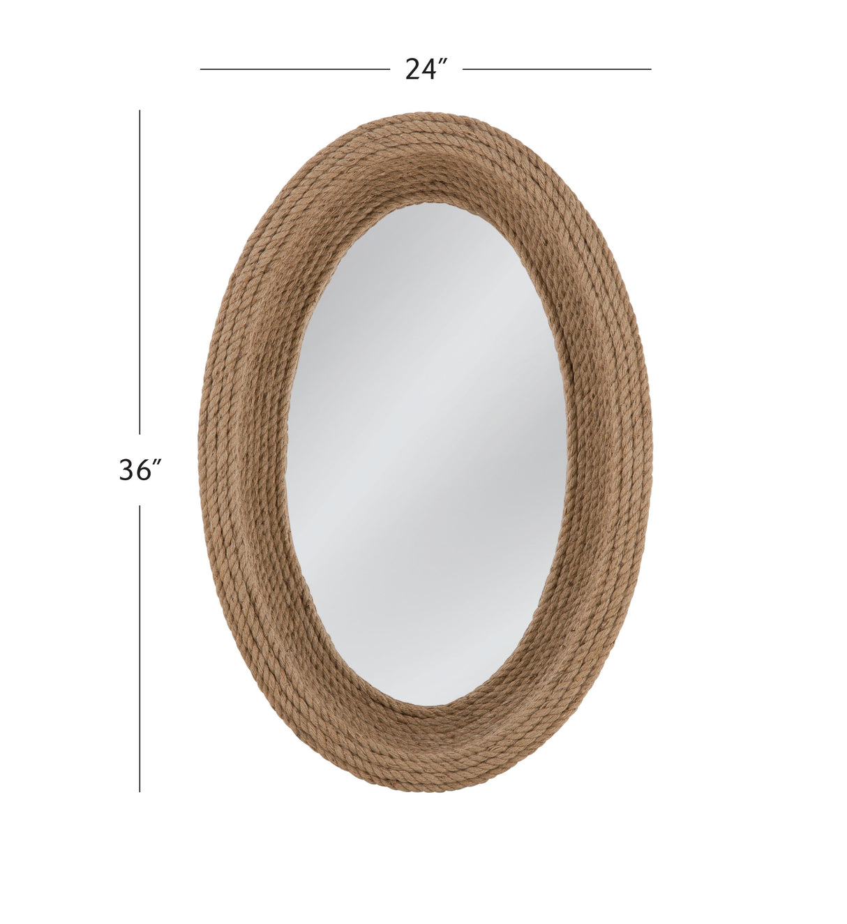 Bassett Natural Jute Rope Regatta Wall Mirror