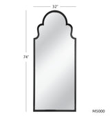 Bassett Black Van Floor Mirror
