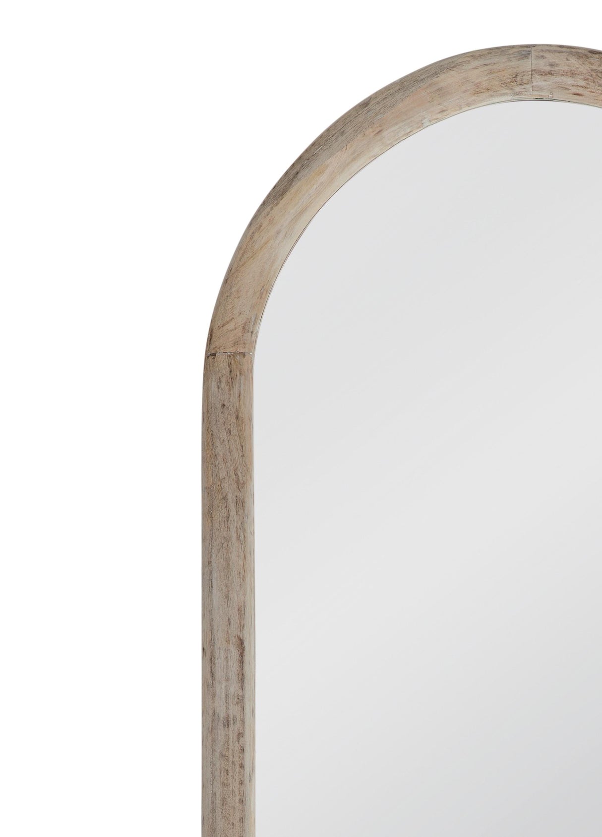 Bassett Natural White Wash Bay Floor Mirror