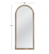 Bassett Natural White Wash Bay Floor Mirror