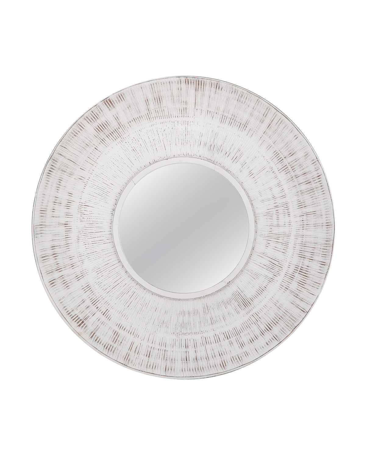 Bassett Distressed White Ocean Isle Wall Mirror