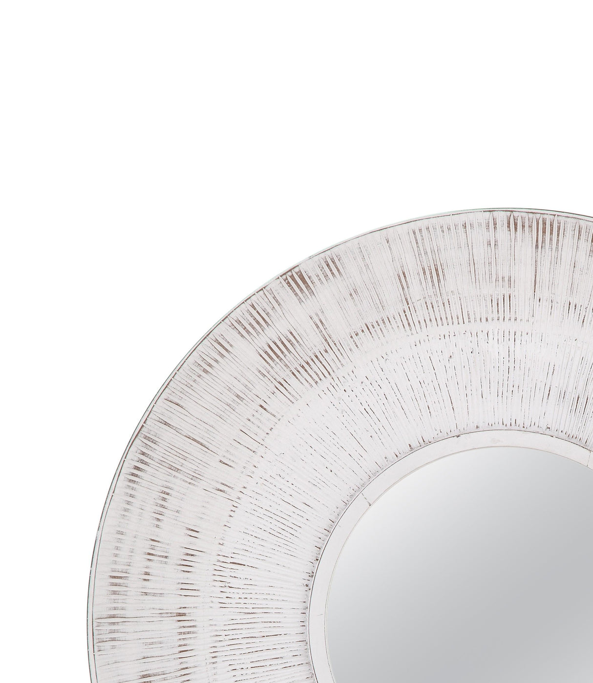 Bassett Distressed White Ocean Isle Wall Mirror