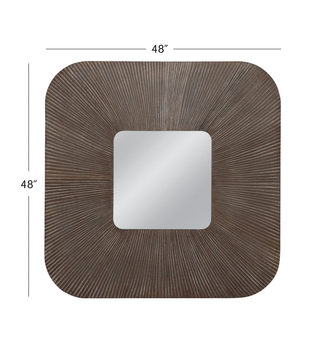 Bassett Brown Zamba Wall Mirror