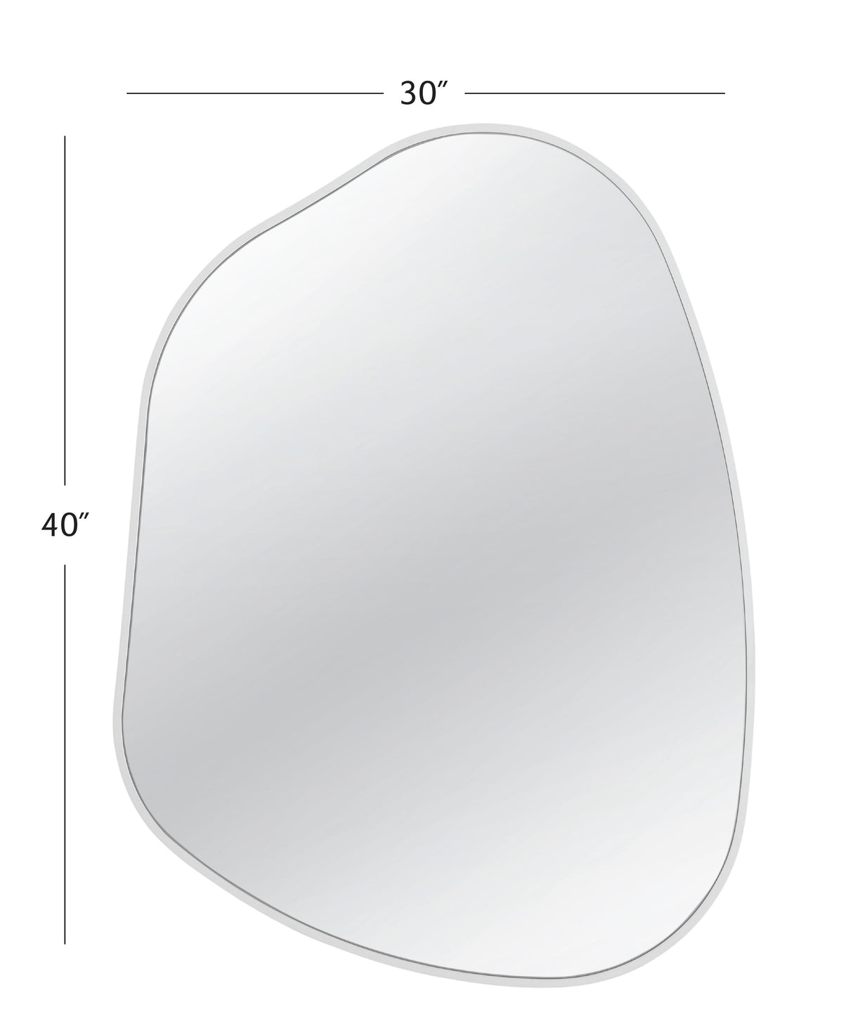 Bassett White Ash Wall Mirror