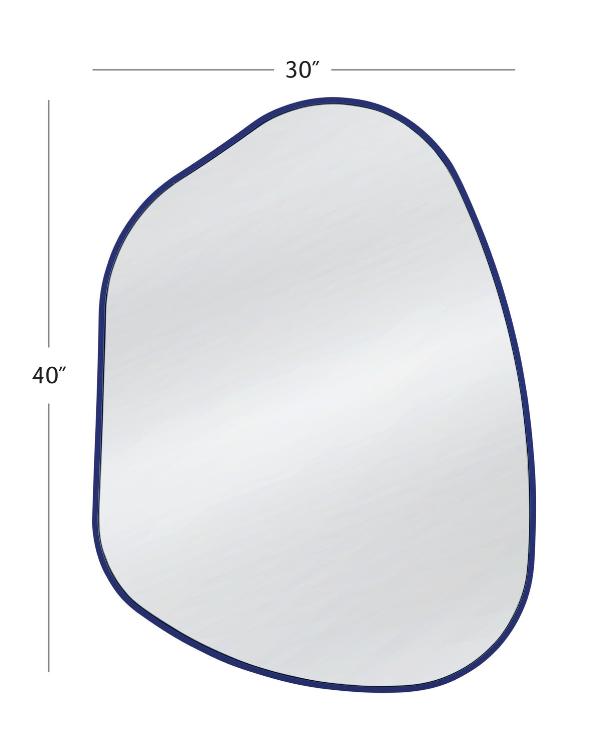 Bassett Navy Astor Wall Mirror