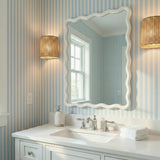 Bassett White Bryony Rectangular Wall Mirror