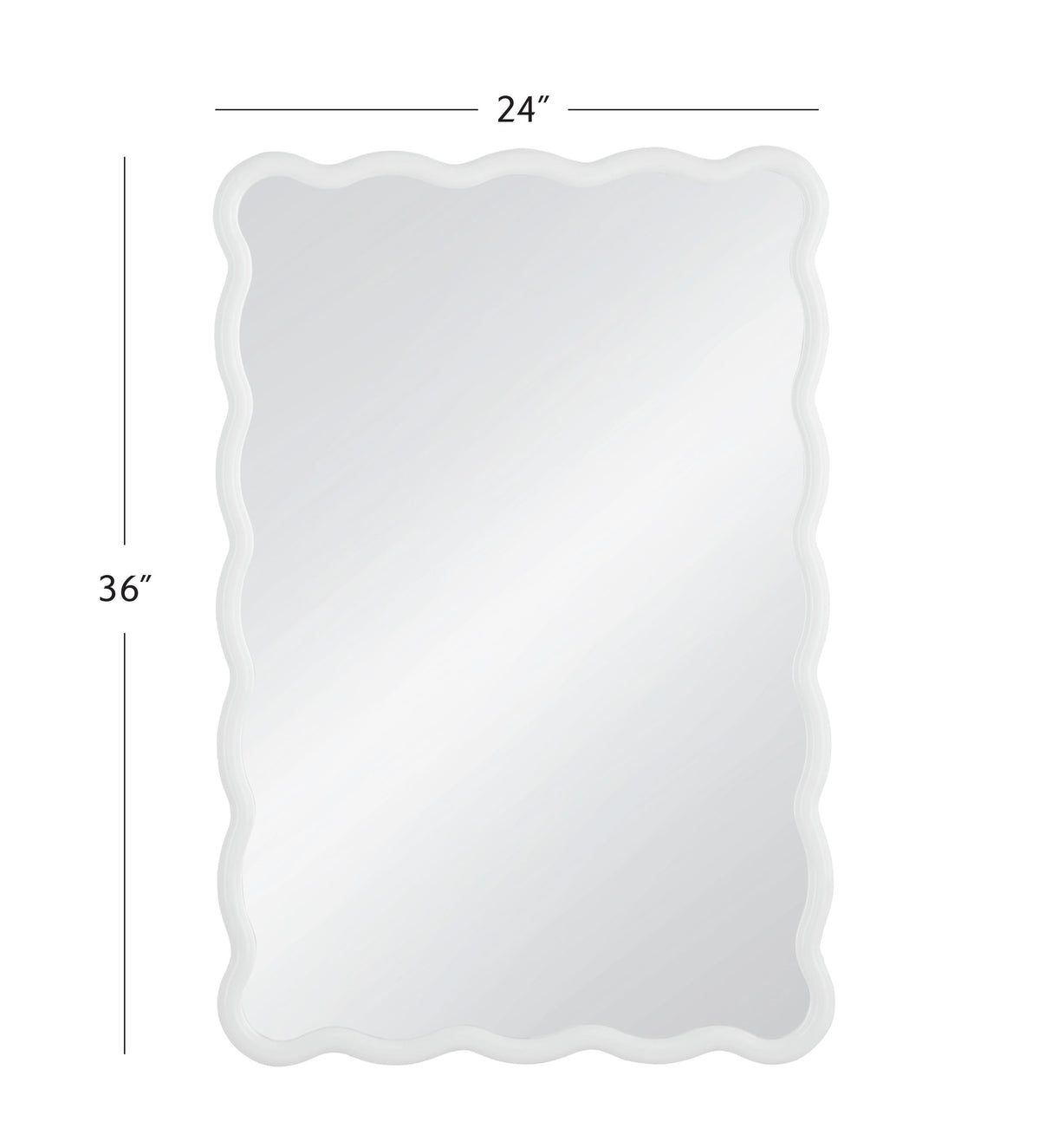 Bassett White Bryony Rectangular Wall Mirror