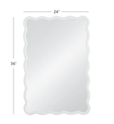 Bassett White Bryony Rectangular Wall Mirror