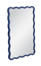Bassett Blue Camellia Rectangular Wall Mirror